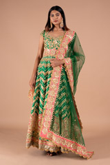 Emerald Green Embellished Anarkali819 video